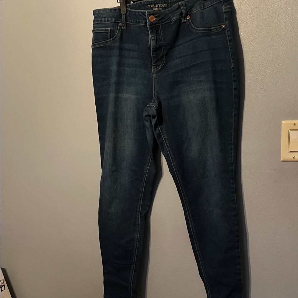 Maurices Dark Blue Skinny Jeans